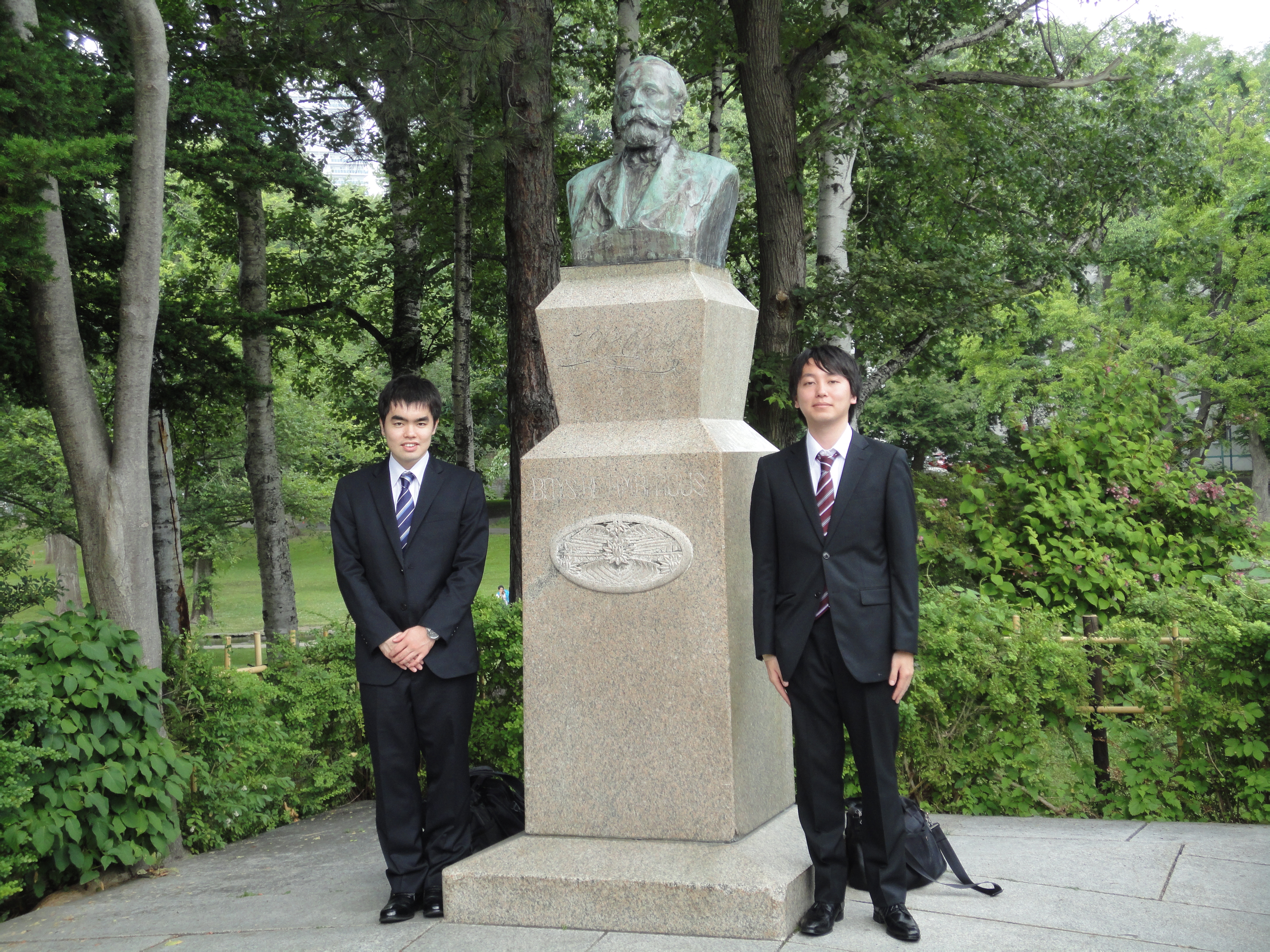 2015年6月 RCS研究会 中澤君，中村君北海道大学にて