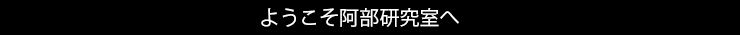 阿部研究室へようこそ！