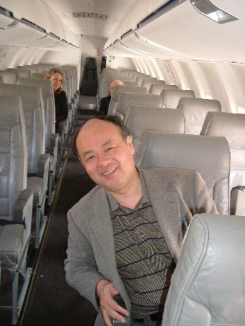 prof.Kato in flight