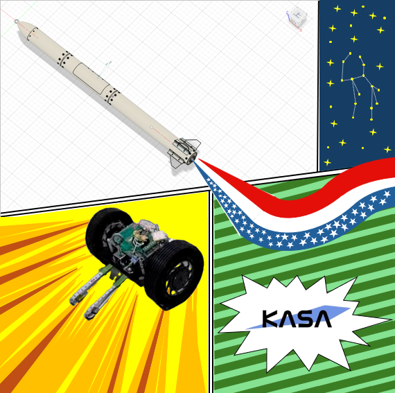 宇宙開発プロジェクトKASA-宇宙開発プロジェクト教室展示および風船ロケット飛ばしの画像